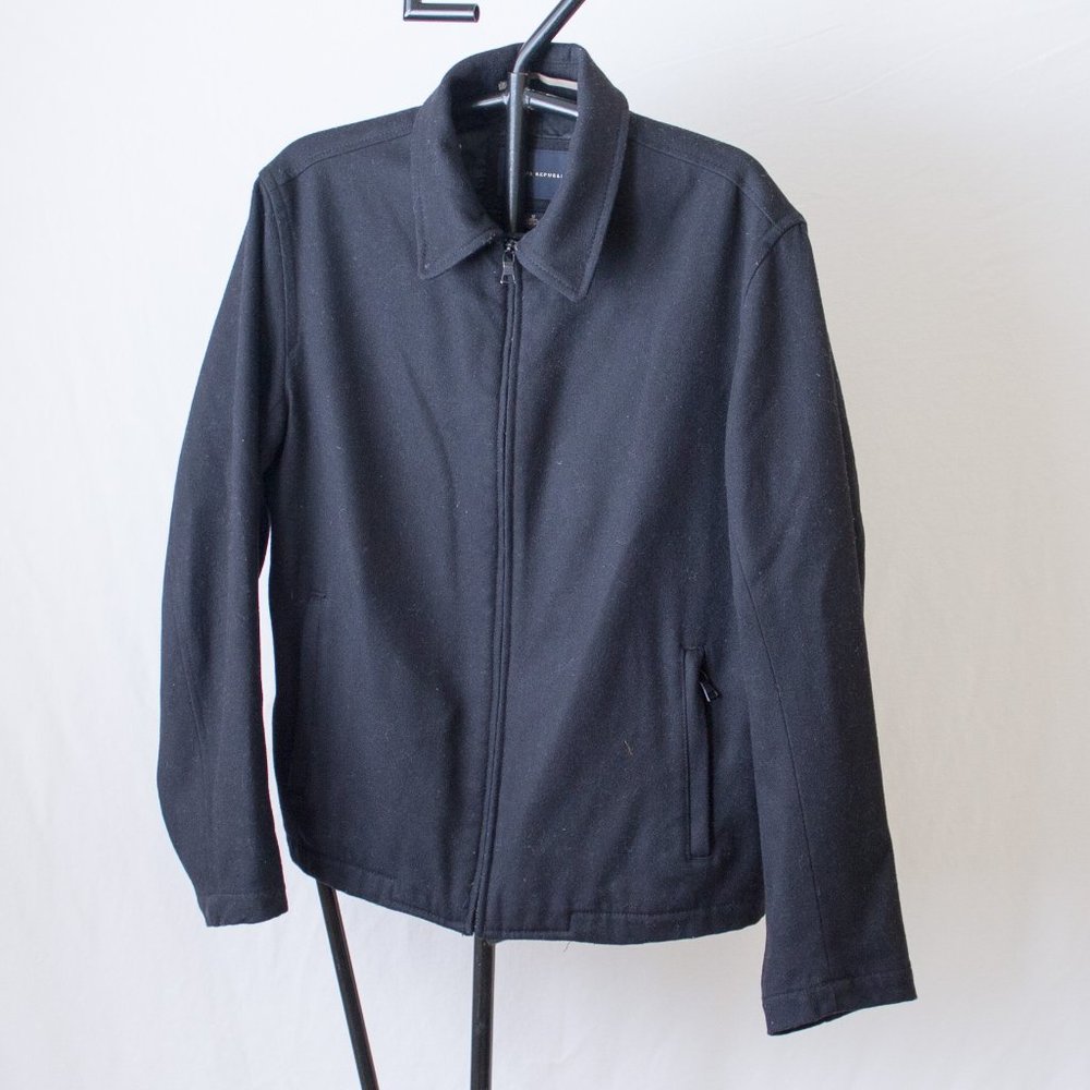 Banana Republic Wool Lined Zip Jacket Size Medium